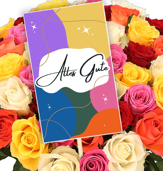 Alles Gute - Blumenstecker
