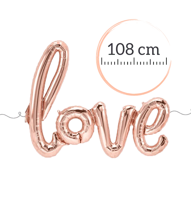 Ballon - Schriftzug love