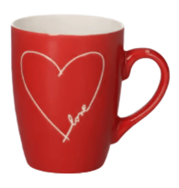 Becher 'Love' rot