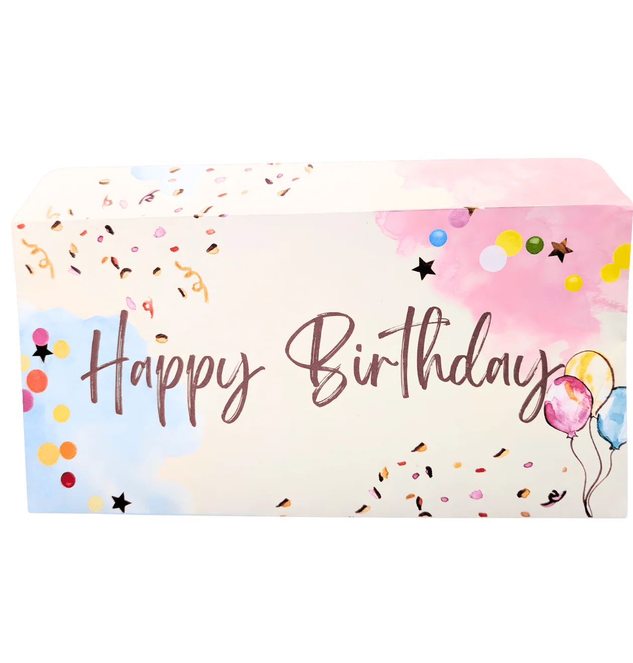 Briefumschlag "Happy Birthday" (DIN Lang)