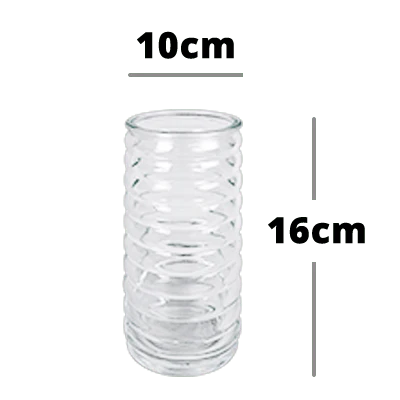 Glasvase (bis zu 30 Stielen)