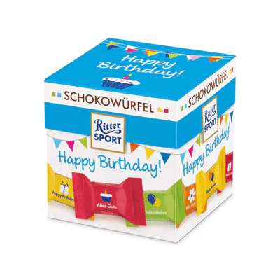 Happy Birthday Schokowürfel