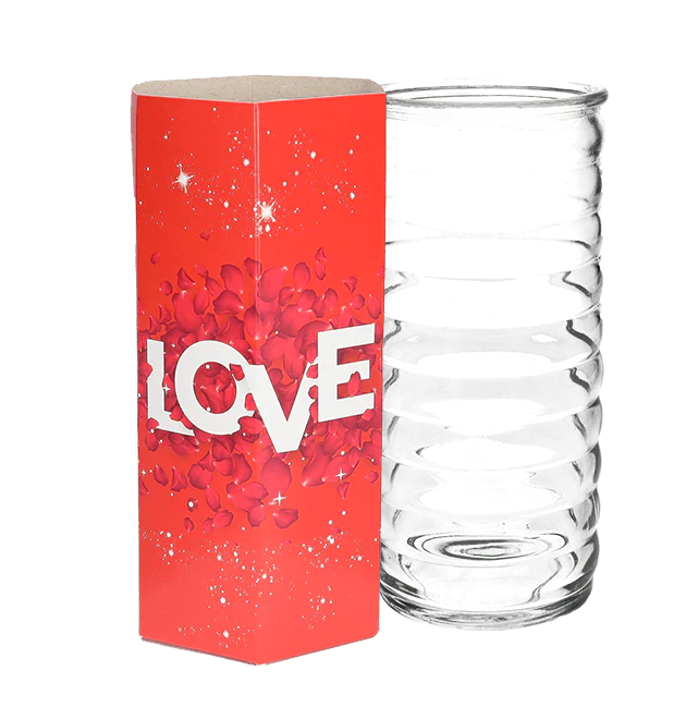 Vase - "Love" (bis 30 Stiele)