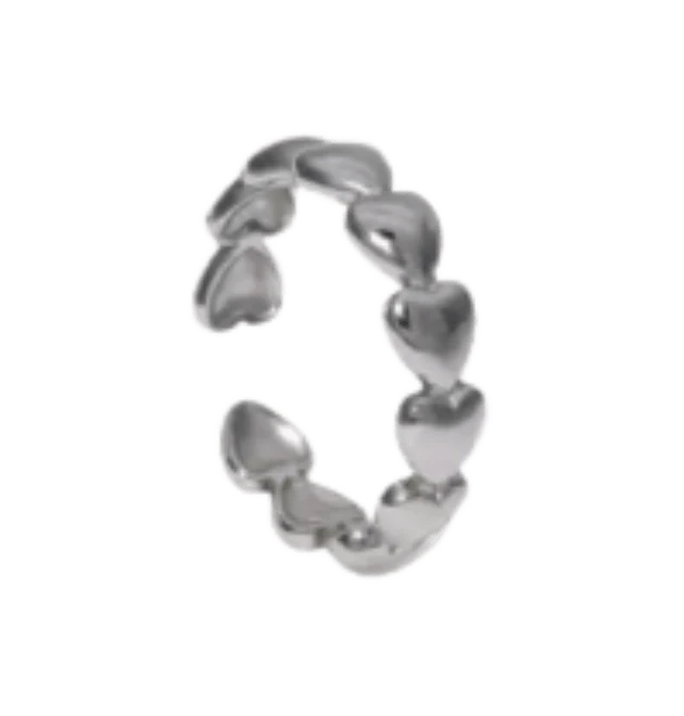 Verstellbarer Ring, Herzform - Image 2